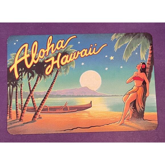 Aloha Hawaii Postcard Art by Kerne Erickson - Pacifica Island Art Inc - Picture 1 of 2